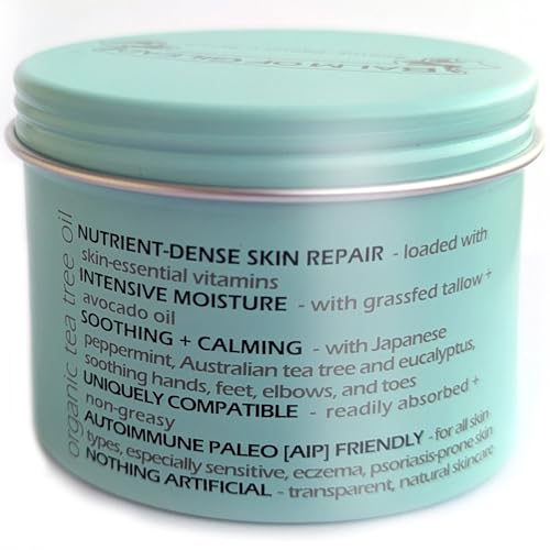 BALM OF GILEAD Foot Cream with Tea Tree and Eucalyptus ? Intensive Moisturizing Cream for Dry, Cracked Heels and Feet ? Refreshing Body and Skin Care Balm