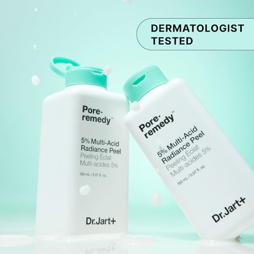 Dr.Jart+ Pore.Remedy 5% Multi-Acid Radiance Peel Korean Face Exfoliator For Face | Korean Skin Care, 5.07 Fl Oz