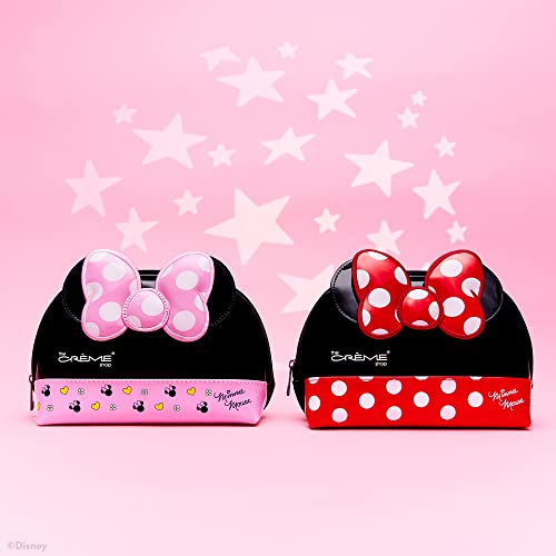 The Cr?me Shop Makeup Bag for Women Travel Toiletry Pouch Cosmetic Accessories Dome Case with Mouse Ears and Zippered Closure