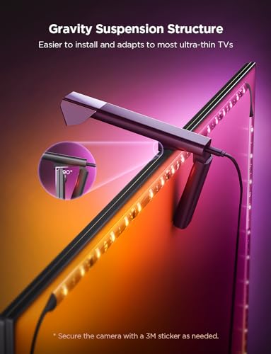 Govee TV Backlight 3 Lite 16.4ft LED Strip Lights for 75-85 Inch TVs - Sync & Immersive Color