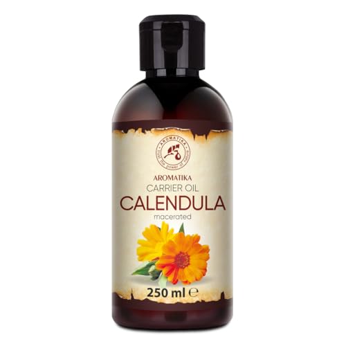 AROMATIKA Calendula Oil 8.45 Fl Oz (250ml) - Pure Natural Skin, Hair & Body Care