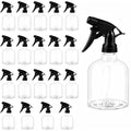 20 Pack 8 Oz Refillable Plastic Spray Bottles with Adjustable Nozzles