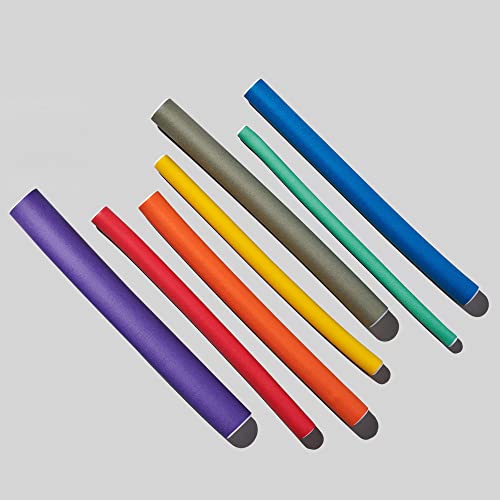 Diane Twist-Flex Rods ? Pack of 42 Assorted Hair Rollers for Women and Girls ? Reusable Zip Pouch for Storage - Small, Medium, Large ? Purple, Gray, Orange, Blue, Red, Yellow, Green ? DTV1
