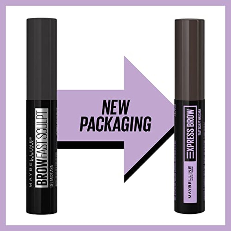 Maybelline Brow Fast Sculpt, Shapes Eyebrows, Eyebrow Mascara Makeup, Warm Brown, 0.09 Fl. Oz.