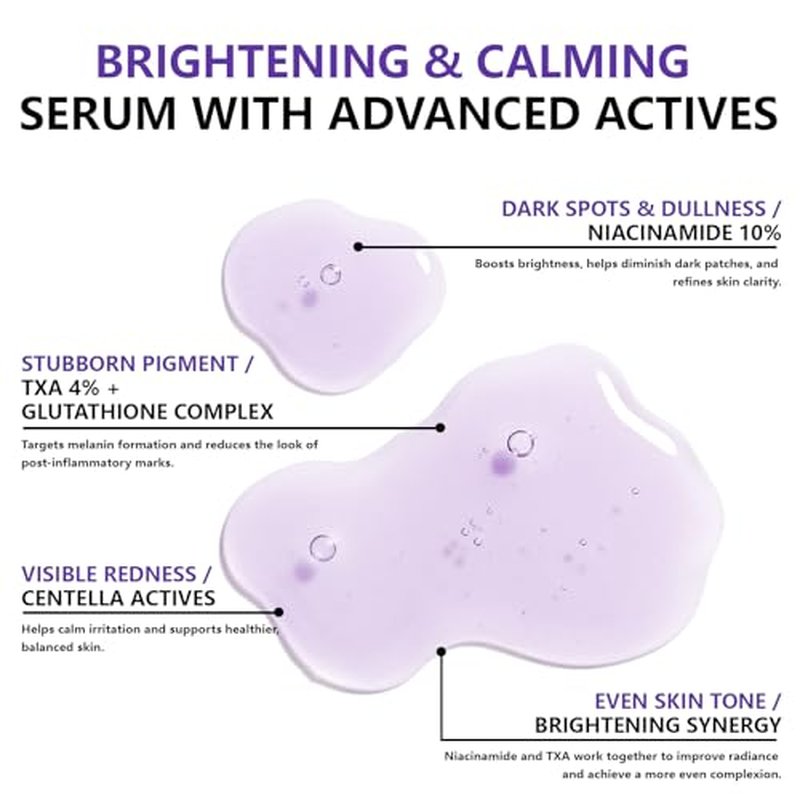 14% Tranexamic Acid Niacinamide Serum 30ML, Korean Facial Glass Skin Care Centella Serum Dark Spot Corrector Cream, Reduces Pigmentation Uneven Skin Tone, Pore Care for Sensitive Skin 1.01 FL.OZ