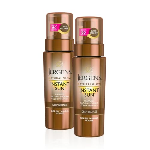 Self Tanning Mousse Deep Bronze 6 oz - 2 Pack, Instant & Gradual Tan
