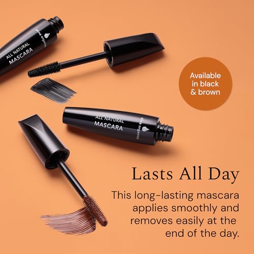 All Natural Vegan Black Mascara - Conditioning & Lengthening, Waterproof