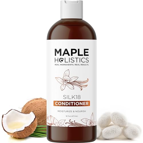 Maple Holistics Vanilla Silk Protein Conditioner for Damaged Hair 16 Fl Oz