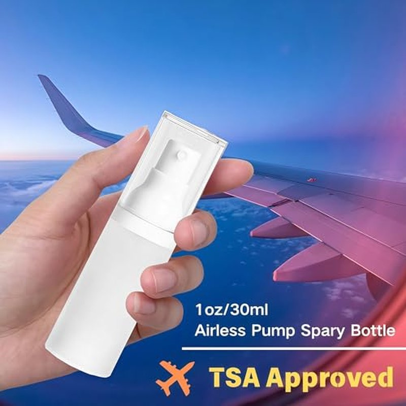 1oz/30ml-Small Spray Bottle 360¡Æ Angle Work, Portable Refillable Leak Proof Travel Mini Spray Bottle.For Perfume Toner Hair spray Facial Moisturizing ¡¼1oz/30ml-(Pack of 4) & Spary Bottle¡½