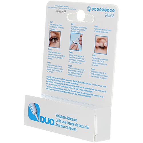 Duo Eyelash Adhesive Clear White 0.25oz 6 Pack – Waterproof Strip Lash Glue