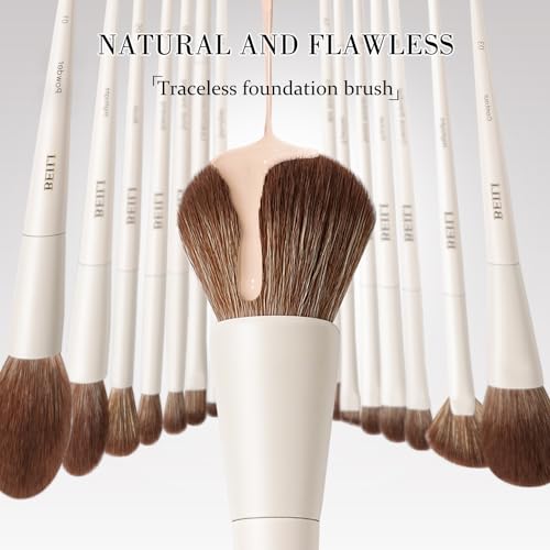 15-Piece Makeup Brush Set with Synthetic Bristles for Face & Eyes