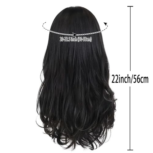 Black Long Curly Wig for Men - Vintage Snape Cosplay & Themed Events - Variation: Black