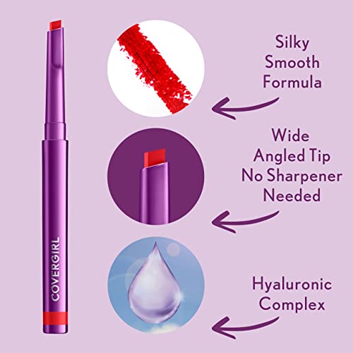 COVERGIRL Simply Ageless Lip Flip Liner, Amazing Petal, Pack of 4