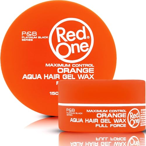 Orange Aqua Hair Wax Max Hold 150ml - 5 Pack, Paraben-Free