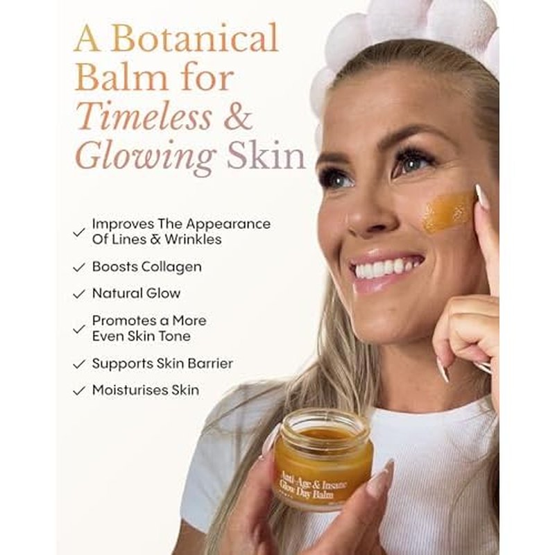 FR¨ªYA Organics Anti-Age & Insane Glow Day Balm | Younger Skin and Instant Glow Results | Rosehip Pomegranate Sea Buckthorn Beeswax | Water Free Daily Moisture Balm | 30ml