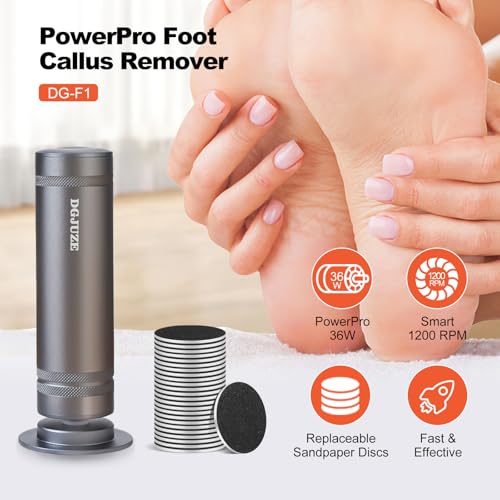 Electric Foot Callus Remover Rechargeable Pedicure Kits with 11 Pack Pedicures Replacement Heads (6 Extra Coarse & 5 Regular Coarse Heads), Feet Care for Removes Dry Hard & Dead Skin Ideal Gift