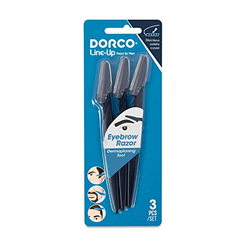 Tinkle Dorco Beauty & Grooming Bundle - Tinkle Dermaplaning Tool & Line-Up Razor, Complete Facial Hair Management Kit (15 Blades)