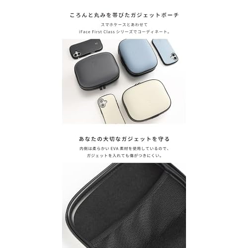 iFace First Class Series Kusumi Multi Pouch for Travel Makeup Cosmetic Bag Women Electronic Storage Organizer Accessories Toiletry Essential Light Weight with Wide Open Portable Large Capacity - Blue