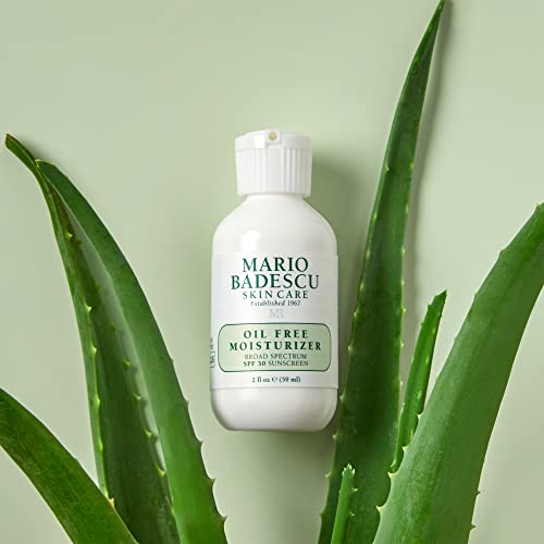 Oil Free SPF 30 Face Moisturizer for Sensitive Skin with Collagen & Green Tea - Lightweight Day Cream