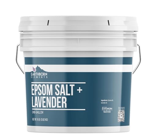 Lavender Epsom Salt 8 Lb Pack - Sulfate Bath & Skin Soak - Variation: Lavender / 128 Ounce