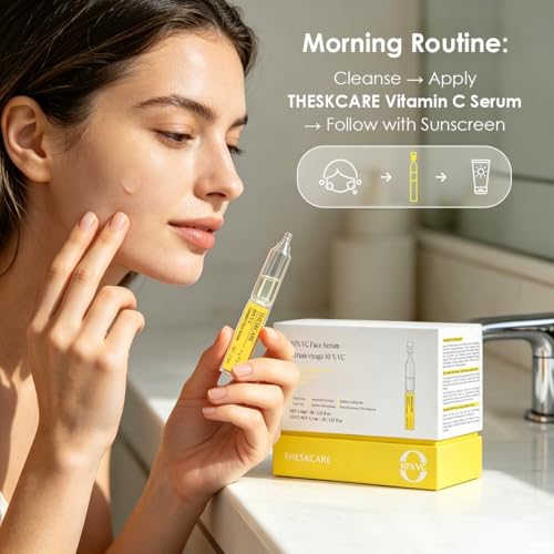 Vitamin C Serum Ampoules 45ml for Brightening & Even Skin Tone - Theskcare