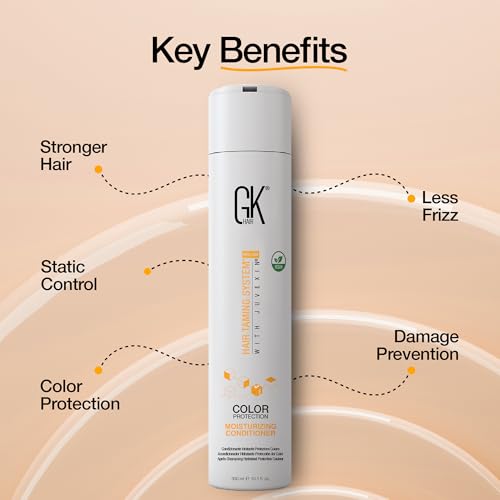 GK HAIR Hydrate Moisturizing Conditioner for Dry Damaged Colored Hair Protection Deep Conditioning with Argan Oil Keratin Frizz Control Smooth Healthy All Hair Sulfate Free Women and Men ? 10.1 Ounce