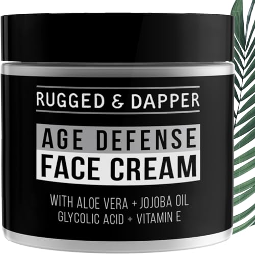 Men's Face Cream with Hyaluronic Acid - Ultra-Hydrating Anti-Aging Moisturizer, 24 Hour Protection, 2 Ounce