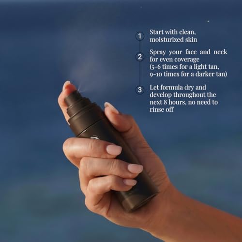 Self Tanner Facial Mist - Alcohol-Free, Hydrating Sunless Tan Spray 2.84 Fl Oz