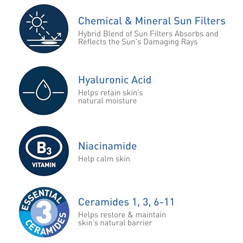 CeraVe Hydrating Sheer Sunscreen SPF 30 5oz - Water-Resistant, Sensitive Skin