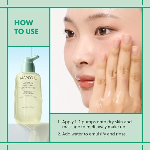 Gentle Artemisia & Cica Cleansing Oil for All Skin Types - Hydrating Facial Cleanser