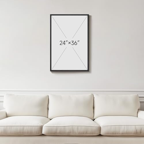 Cuspin 36x24 Inch Neutral Abstract Botanical Wall Art - Boho Living Room Decor