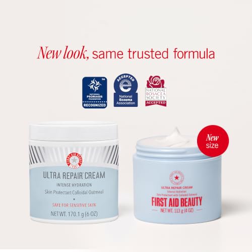 First Aid Beauty Ultra Repair Cream 4oz - Intense Hydration, Repair & Relief