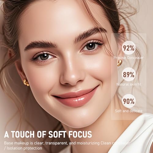 Flawless Eraser Foundation Stick,Korean Hydrating Lightweight Foundation Stick with Brush,Multi-Use Foundation Stick Makeup, Waterproof Thin and Cover Blemishes for All Skin Types (natural, 02)