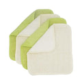 Natural Organic Ramie and Rayon Made from Bamboo Dual Sided Washcloths Hand Towels Ultra Soft for Shower Bath Spa, Gentle for Body Face Sensitive Baby Skin, Pack of 4