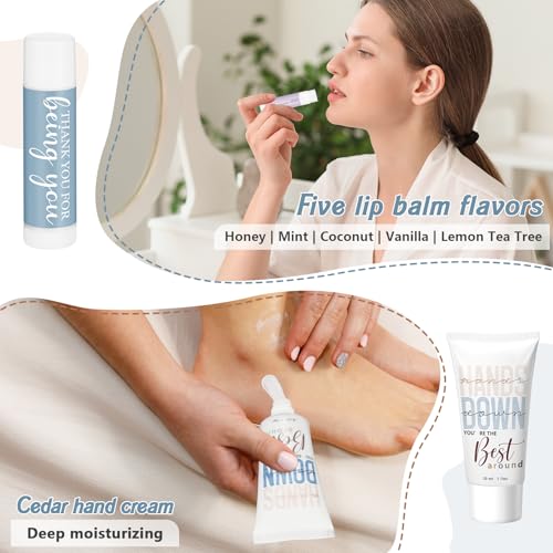 20 Sets Nurse Practitioner Week Gifts Bulk 2025 Lip Balms and Hand Cream Employee Appreciation Inspirational Hand Lotion Thank You Gift for NP OR Nurse Rad Tech Christmas Coworker Office