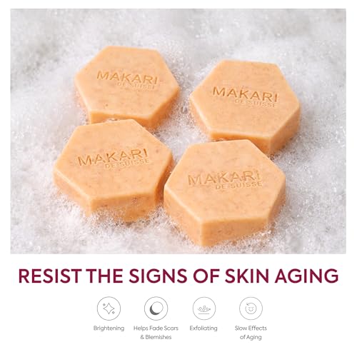 MAKARI Classic Exfoliating Antiseptic Soap (7 oz) | Helps Revitalize Skin | Supports a More Even-Looking Complexion | Detoxifies & Removes Impurities