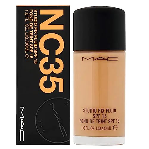 MAC Studio Fix Fluid Foundation NC35 SPF15, 1 Fl Oz