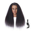 Mannequin Head with 16 Inch Real Afro Hair for Hairdressing - Variation 6611B0216