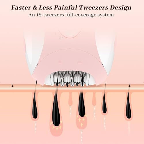 Epilator for Women, Smooth Glide Epilator for Women Face with 2 Speeds, Epilator Smooth Face Trimmer Device, Facial Hair Removal for Face Legs Arms Armpit Bikini