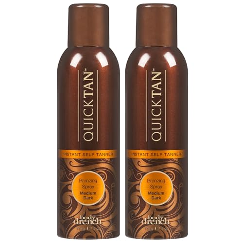 Body Drench Instant Self Tanner Spray - Medium Dark 6oz Pack of 2