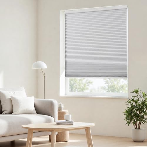 Joydeco Cordless Blackout Cellular Shades 56W x 64H White - Inside Mount