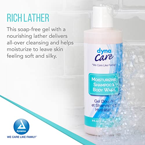 All-in-One Moisturizing Shampoo and Body Wash - Sensitive Skin, Tropical Scent, 8oz (48 Bottles Case)