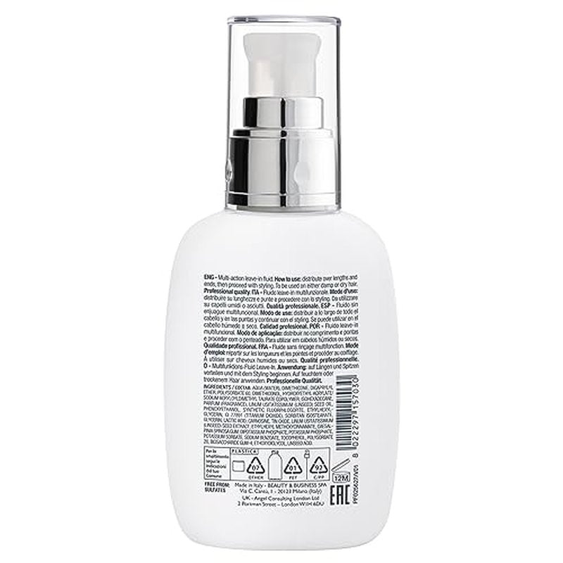 ALFAPARF MILANO Semi di Lino Diamond Extraordinary All-in-1 Leave-In Fluid with Thermal Protection - Detangles, Protects, Softens, Smooths, Controls, Seals Cuticles - Vegan Formula - 4.23 fl. oz.