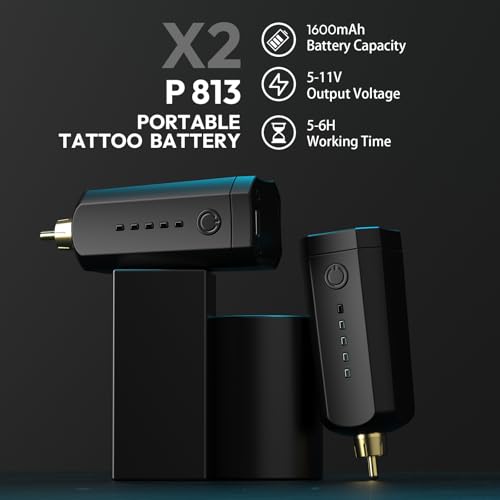 Wireless Rotary Tattoo Pen Machine Kit with Rechargeable Battery for Beginners & Pros