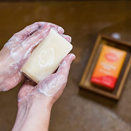 Lume Triple Milled Bar Soap - 5 oz, Pack of 4, Clean Tangerine Scent