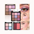 All-in-One Makeup Palette ? 9 Color Matte & Pearlescent Eyeshadow, 4 Color Shimmer Highlighter, 2 Color Buildable Blush ? Long Lasting, Blendable Face & Eye Makeup Kit (01#, 1 Count (Pack of 1))