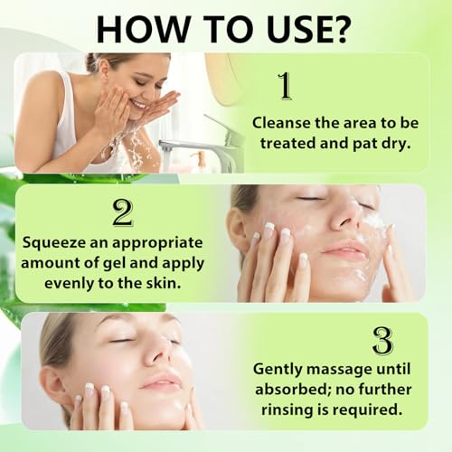 ABOTE Organic Aloe Vera Gel 99% Pure for After Sun, Shaving & Itchy Skin – 13.53 fl oz / 400 ml
