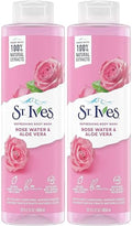 Refreshing Body Wash with Rose Water & Aloe Vera - Pack of 2, 22 Fl Oz