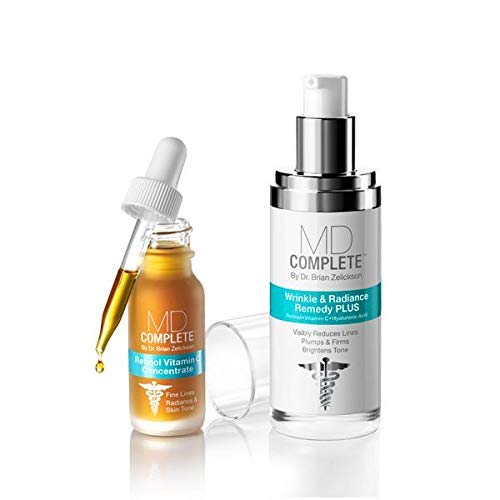 Dermatologist-Grade Wrinkle & Radiance Skincare Duo with Retinol & Vitamin C