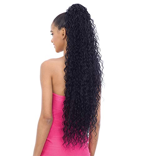 Freetress Equal Synthetic Ponytail CRUSH GIRL 36" Jet Black - Drawstring Hair Extension